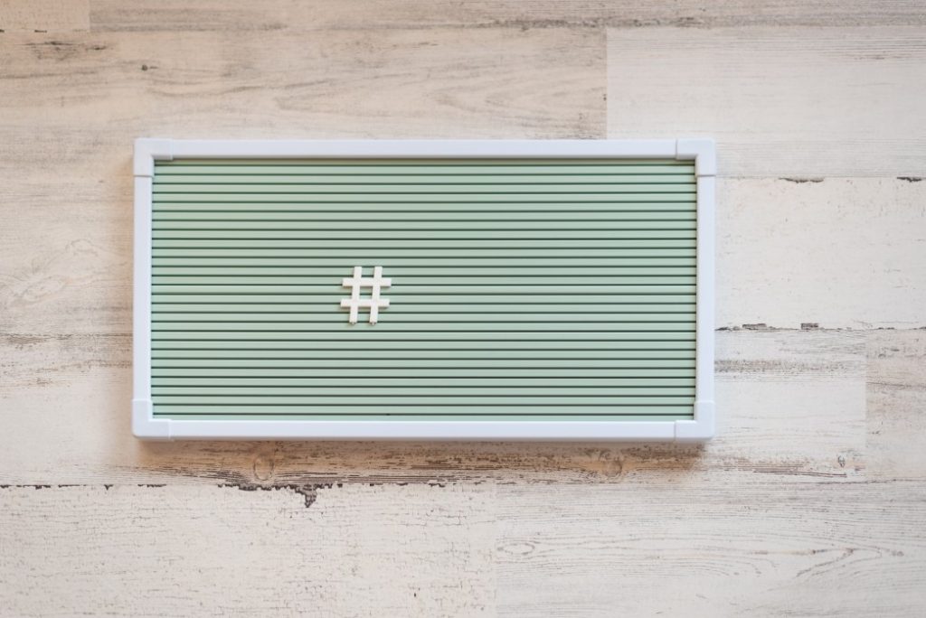 social media tips with hashtags
